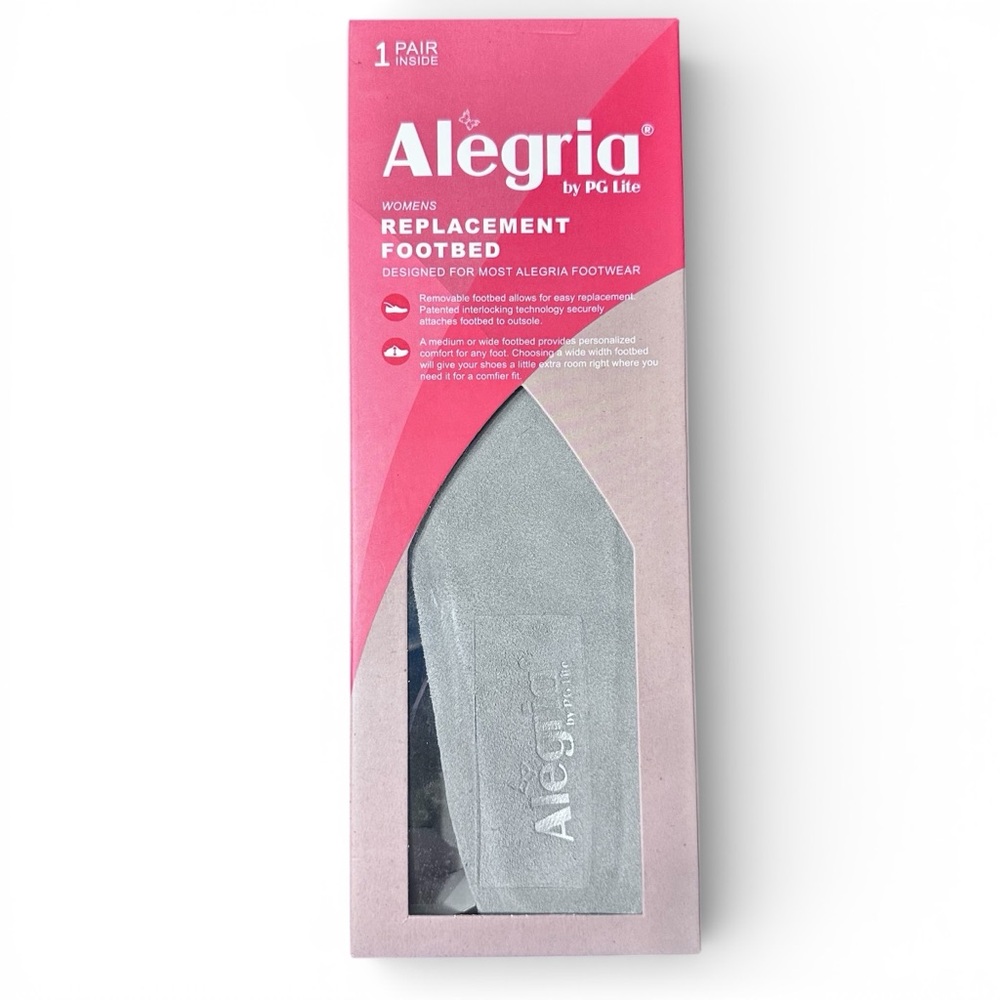 Alegria Women’s Replacement Footbed Size 38 M 999G Gray New In Box